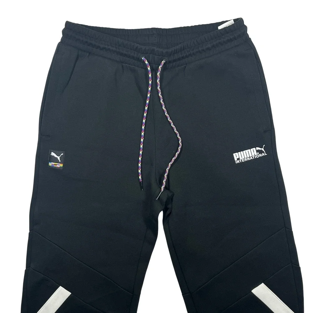 Puma International Joggers Mens Large Black Multi-Color Drawstring 599793-01